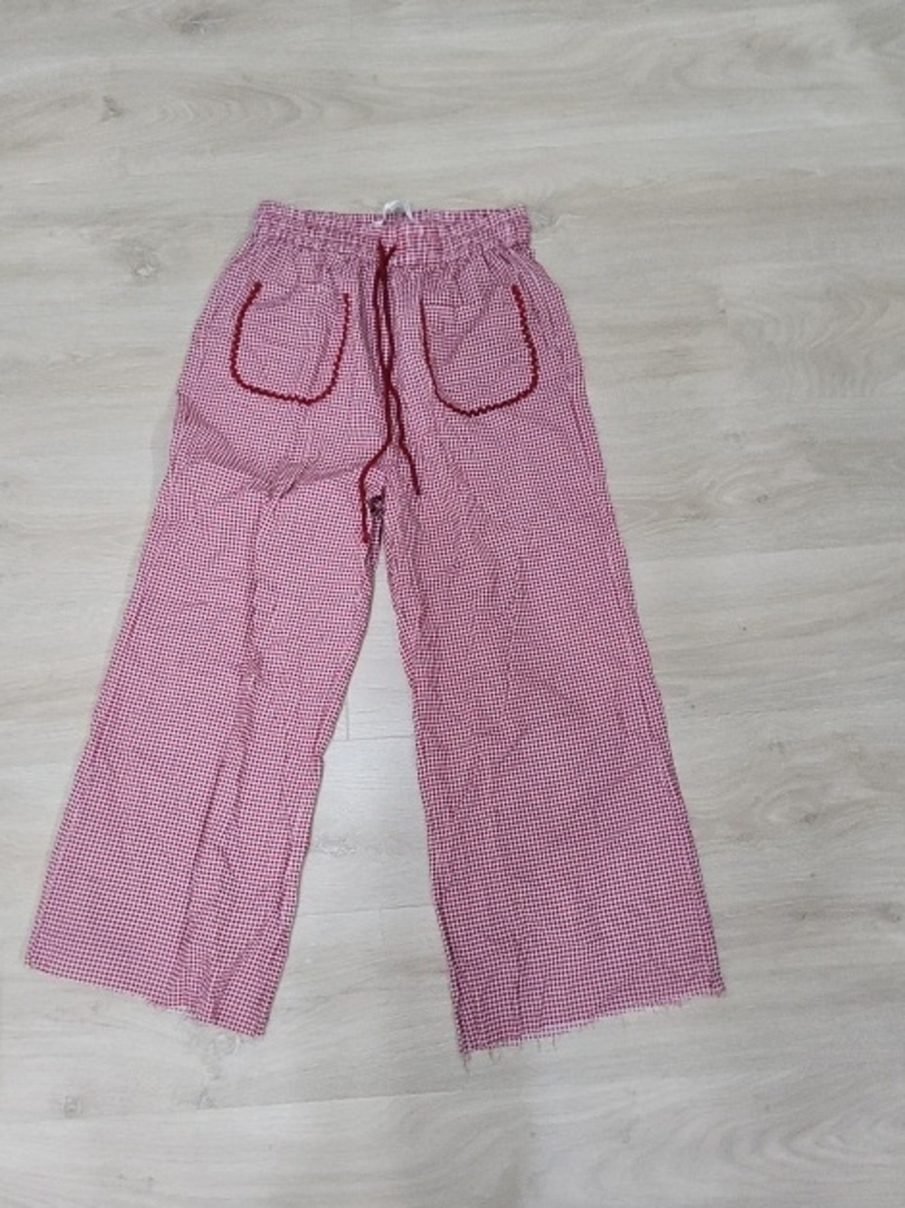 Hi Beach Red Gingham Lounge Pants